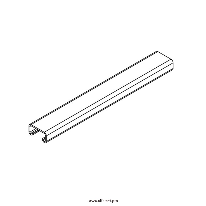 Монтажный профиль СТРАТ неперфорированный 41х21х3000 (2,5 мм)
