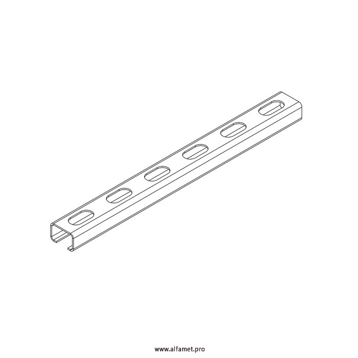 Профиль монтажный С-образный 30х20х3000 (1,5 мм)