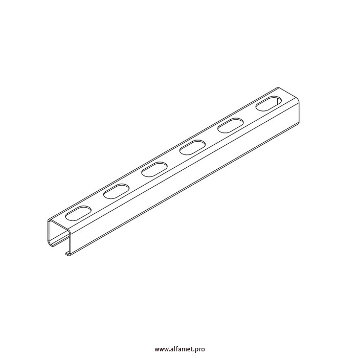 Профиль монтажный С-образный 30х30х3000 (1,5 мм)
